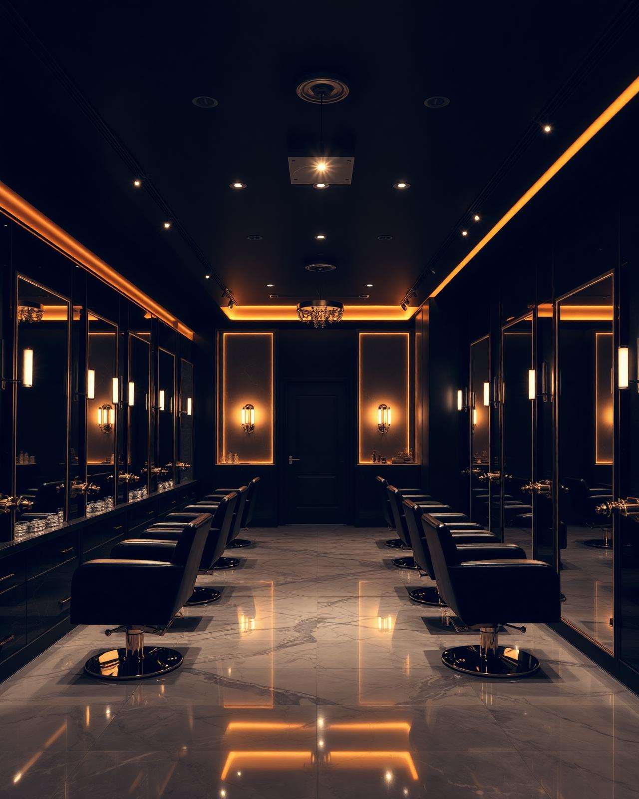 Beauty salon interior in Addis Ababa, Ethiopia — book hair, nails and makeup on Yene Salon